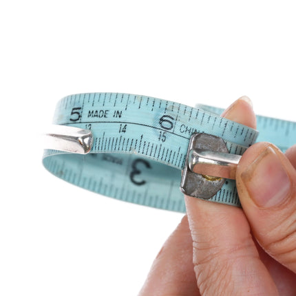 6.125" Vintage Navajo heavy stamped carinated sterling silver cuff bracelet - Estate Fresh Austin