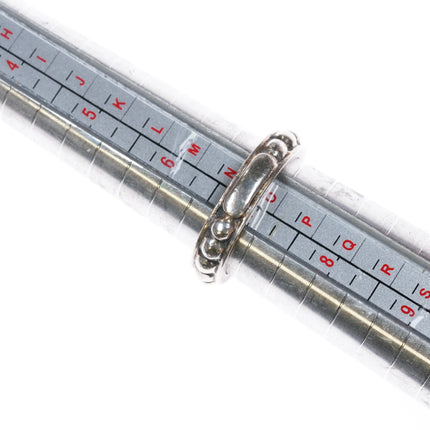 sz7 Lagos Caviar Sterling 18k gold Sterling smoky quartz ring - Estate Fresh Austin