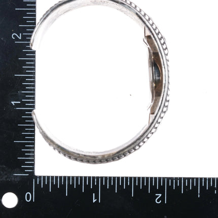 6.4" Sunshine Reeves Navajo sterling silver watch cuff bracelet - Estate Fresh Austin