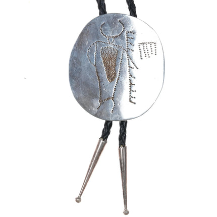 Large Ellen ? Southwestern sterling silver bolo tie - Estate Fresh Austin