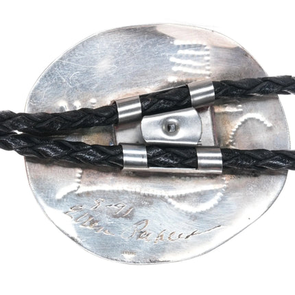 Large Ellen ? Southwestern sterling silver bolo tie - Estate Fresh Austin