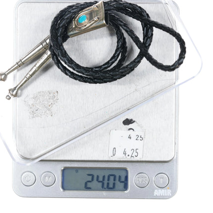 vintage Bell Trading Post sterling silver turquoise horseshoe bolo tie - Estate Fresh Austin