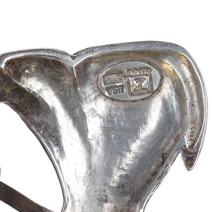 Sterling silver Dog/Fire Hydrant Garbage Can ranger belt buckle set - Estate Fresh Austin