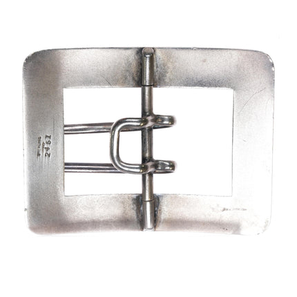 Antique William Kerr American Sterling silver Art Nouveau belt buckle - Estate Fresh Austin