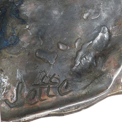 Vintage Jette Sterling silver bear paw themed belt buckle - Estate Fresh Austin