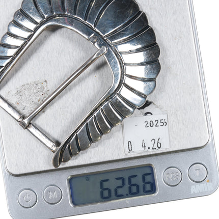 Large Pat Areias Sterling silver belt buckle for 1 5/8" belt - Estate Fresh Austin