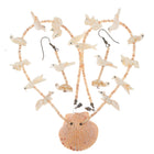 1970's Carved Bone/Shell Northwest coast Native American silver fetish necklace - Estate Fresh Austin