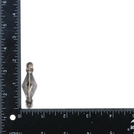 Vintage Navajo sterling silver chiseled repousse pin - Estate Fresh Austin