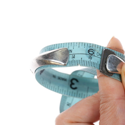 6.1" Victor Hicks Navajo Sterling silver 14k gold carinated cuff bracelet - Estate Fresh Austin