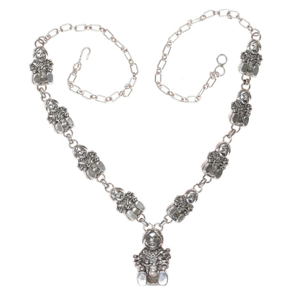 Vintage Carol Felley Southwestern Sterling silver Storyteller necklace - Estate Fresh Austin