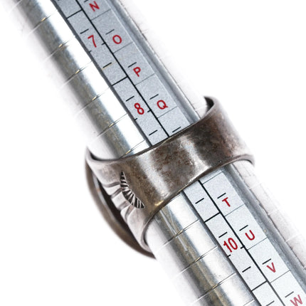 Sz9 Vintage Tobi Sterling silver and turquoise ring - Estate Fresh Austin