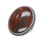 sz7.25 c1950's Vintage Navajo sterling silver agate ring - Estate Fresh Austin
