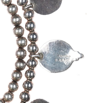 JM Barbje Navajo sterling silver Mediterranean red coral necklace - Estate Fresh Austin