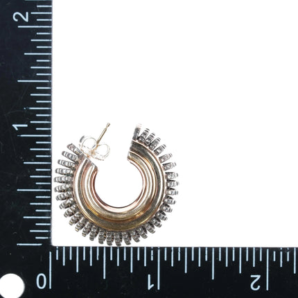 Alwand Vahan 14k/Sterling silver huggie hoop earrings - Estate Fresh Austin