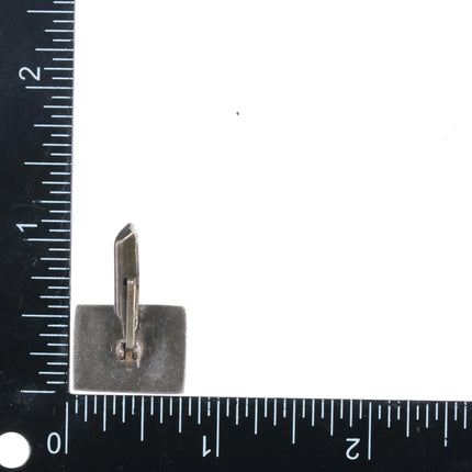 c1950's Modernist sterling high grade turquoise cufflinks - Estate Fresh Austin