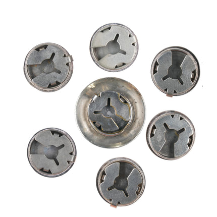 Vintage Southwestern sterling silver button cover set - Estate Fresh Austin