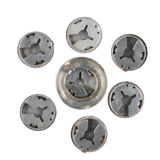 Vintage Southwestern sterling silver button cover set - Estate Fresh Austin