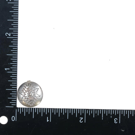 Vintage Southwestern sterling silver button cover set - Estate Fresh Austin