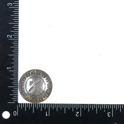 Vintage Southwestern sterling silver button cover set - Estate Fresh Austin