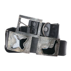 Hammered sterling silver onyx farm animals hatband - Estate Fresh Austin