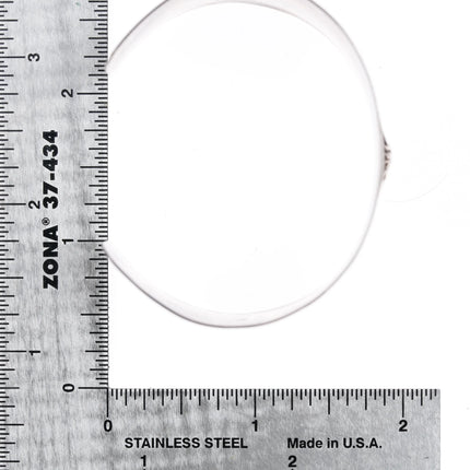 6.25" c1890 Antique Victorian sterling silver medallion engraved cuff bracelet - Estate Fresh Austin