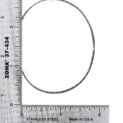 6.5" Everett & Mary Teller Navajo sterling silver cuff bracelet overlay style - Estate Fresh Austin