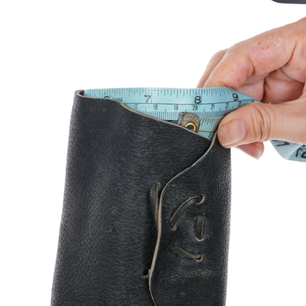 8" Heavy vintage Navajo sterling silver Ketoh bowguard bracelet - Estate Fresh Austin