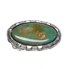 Pauline Claw Navajo Kings Manassa Turquoise Sterling silver belt buckle - Estate Fresh Austin