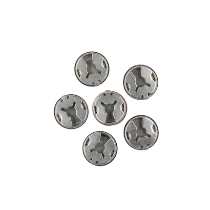 6 Vintage Southwestern sterling silver button cover set End of the Trail Cow - Estate Fresh Austin