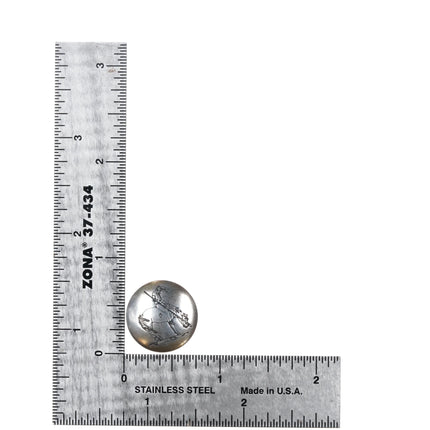 6 Vintage Southwestern sterling silver button cover set End of the Trail Cow - Estate Fresh Austin