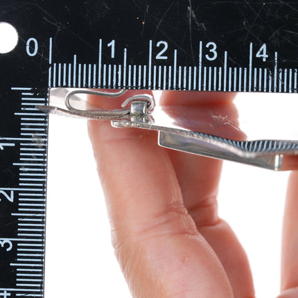 Richard Tsosie Navajo Overlay pendant with turquoise sterling silver - Estate Fresh Austin