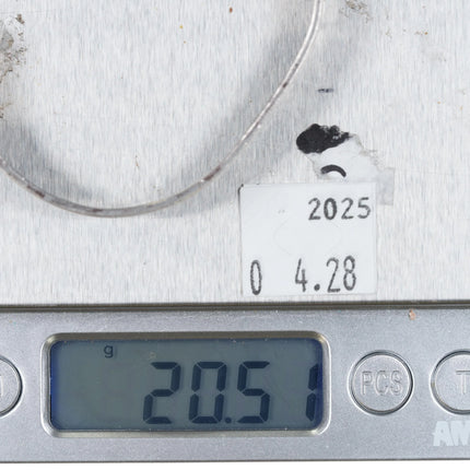 6.1" Vintage Native American sterling silver cuff bracelet w/overlay design - Estate Fresh Austin