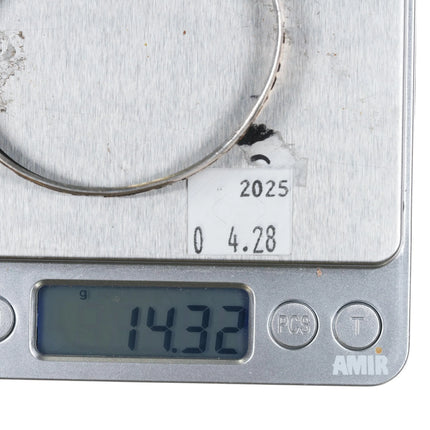 7" Tom and Sylvia Kee Navajo sterling silver gold filled storyteller cuff bracelet - Estate Fresh Austin