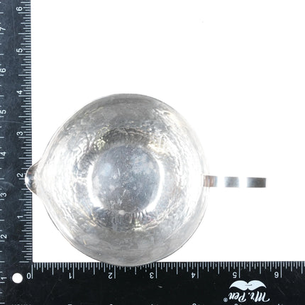 William Waldo Dodge Westport Yacht Club hammered sterling silver creamer trophy - Estate Fresh Austin