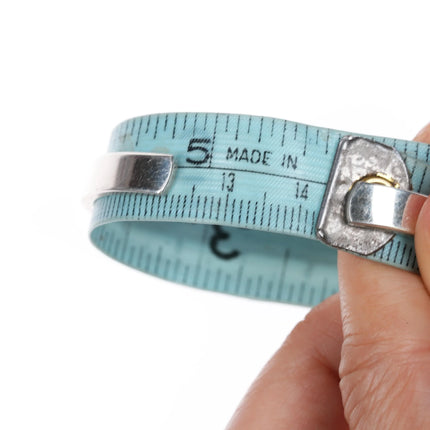 5.6" IC Sterling silver cuff bracelet with gold heart - Estate Fresh Austin