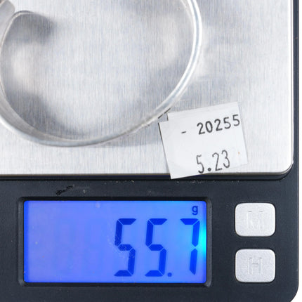 Victor Coochwytewa Hopi Overlay Kopavi- Ram/Corn cuff bracelet sterling silver - Estate Fresh Austin