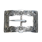 Antique Unger Brothers Art Nouveau Sterling silver belt buckle - Estate Fresh Austin