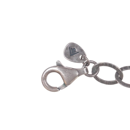 Retro Silpada sterling silver modernist hammered disks wind chime necklace - Estate Fresh Austin