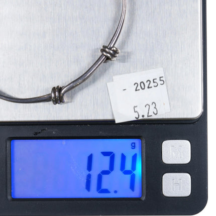 7" Adjustable Ed Levin Sterling silver Bangle bracelet sliding - Estate Fresh Austin