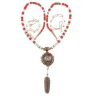 Boyd Tsosie Navajo 14k gold, diamond, opal, and coral beaded necklace - Estate Fresh Austin