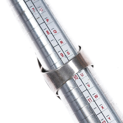 sz9.75-adjustable KD Southwestern sterling silver high grade variscite ring - Estate Fresh Austin