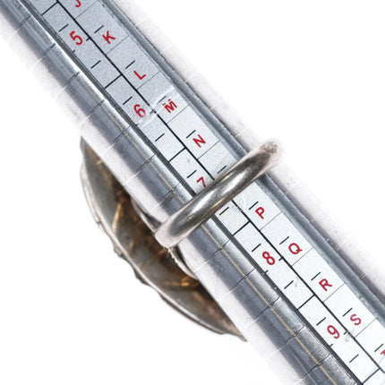 sz7 William G Johnson Navajo sterling silver turquoise ring - Estate Fresh Austin