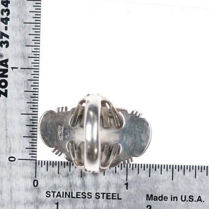 sz7 MP Sterling silver and turquoise southwestern native American ring - Estate Fresh Austin