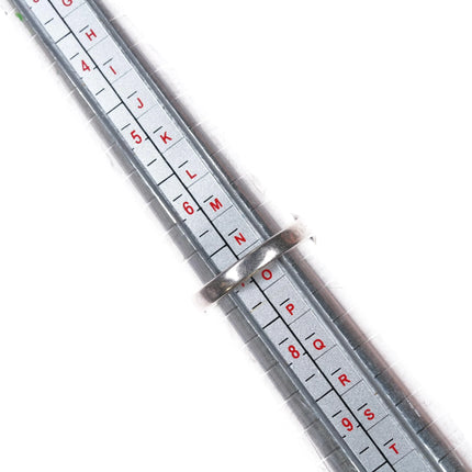 sz7 1940's Garden of The Gods Handmade by Indians Sterling silver agate ring - Estate Fresh Austin