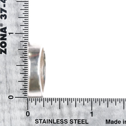 sz7.5 Earl Plummer Navajo TSF Sterling silver multi-stone channel inlay ring - Estate Fresh Austin