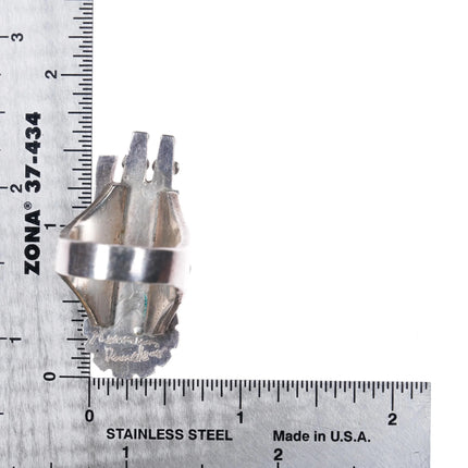 sz7 Herman Vandever Navajo Kachina sunface ring sterling silver - Estate Fresh Austin