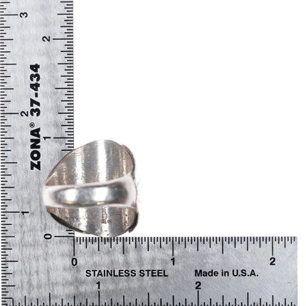 sz11 Vintage Navajo sterling silver turquoise nugget men's ring 4 stone - Estate Fresh Austin