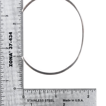 6.5" SMC Zuni Sabin M Chavez Multi-color mother of pearl inlay sterling silver cuff bracelet - Estate Fresh Austin