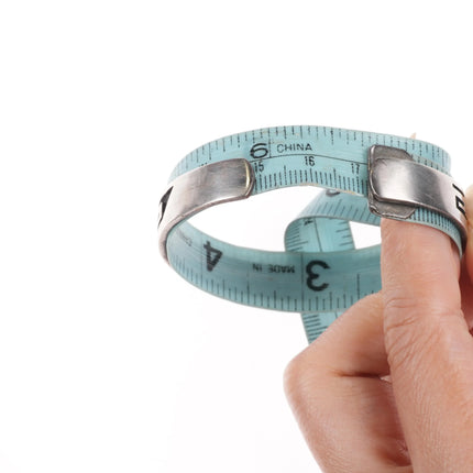 6.75" Norman Honie Jr Hopi overlay wave/water cuff bracelet sterling silver - Estate Fresh Austin