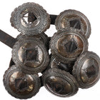 Tom Dewitt First Phase Style Ingot coin silver Concho Belt Deep stamped sterling - Estate Fresh Austin